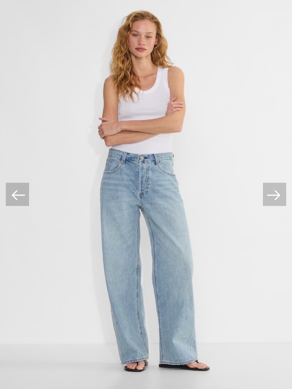 Denim Forum The '90s Lo-Rise Barrel Jean - colour 7 yrs bleu taboo